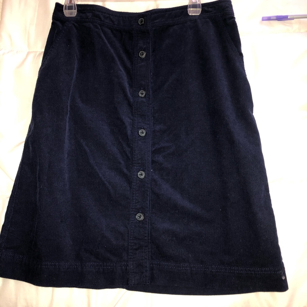 Gap Corduroy Button-Front Midi Pencil skirt